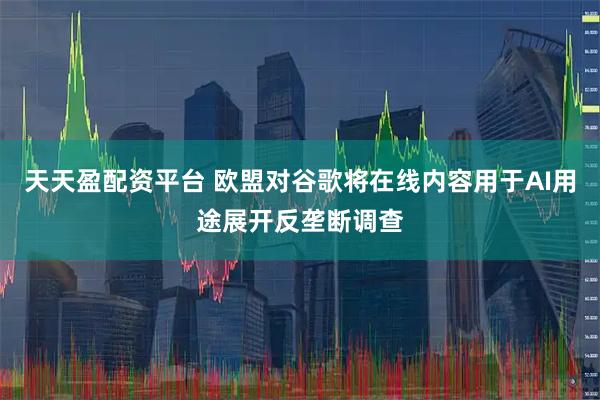 天天盈配资平台 欧盟对谷歌将在线内容用于AI用途展开反垄断调查